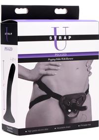 Strap U Pegged Pegging Dildo W/harness